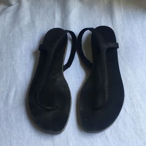 Rick Owens leather thong sandals